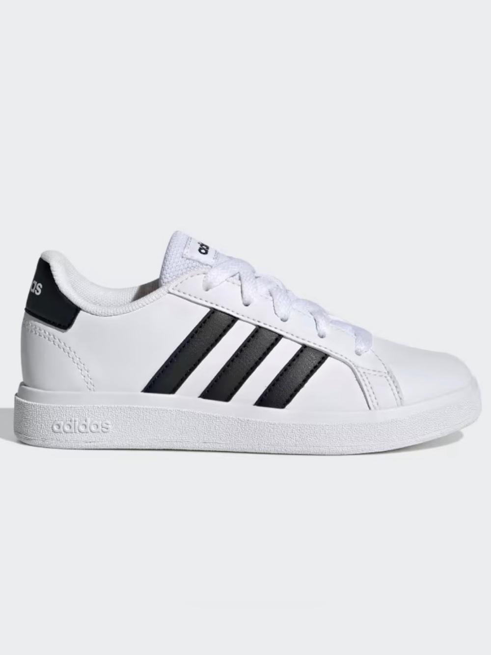 NWT Adidas Grand Court 2.0 K Kids Sneakers White Black Size 4 GW6511